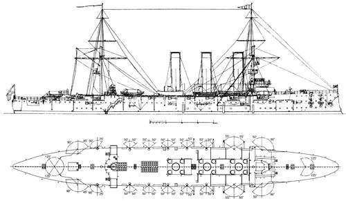 Russia - Diana (Protected Cruiser) (1904)