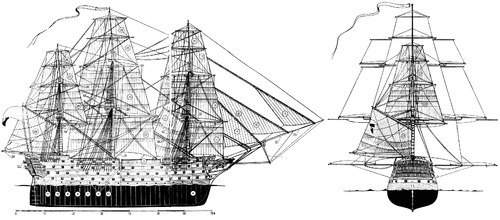 Russia Dvenadtsat Apostolov 1811(1st Rate Ship of the Line)