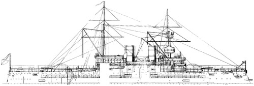 Russia - Dvenadtsat Apostolov (Battleship) (1895)