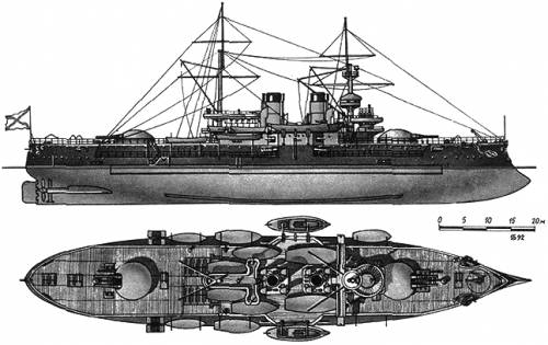 Russia Dvienadtsat Apostlov (Battleship) (1892)