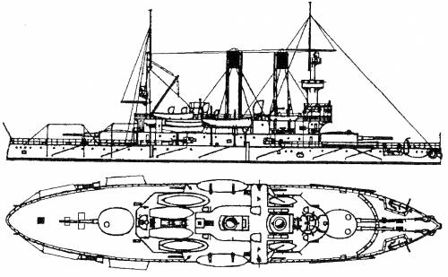 Russia General Admiral Graf Apraksin (Battleship) (1899)
