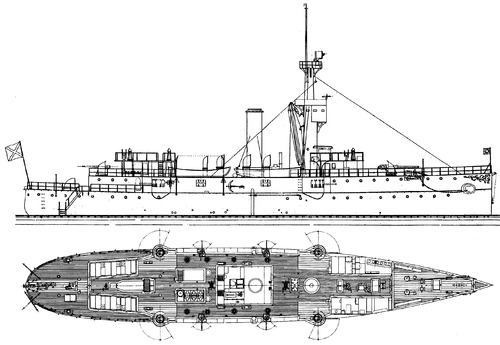 Russia - Gilyak (Gunboat) (1898)