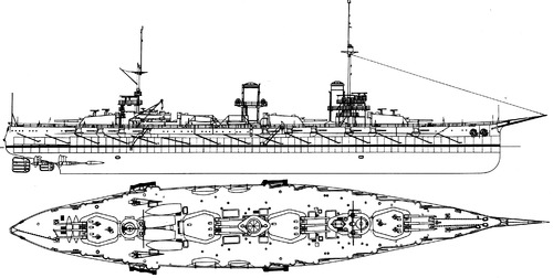 Russia - Imperatritsa Ekaterina Velikaya (Battleship) (1915)