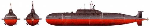 Russia K335 Giepard (Akula II Submarine)