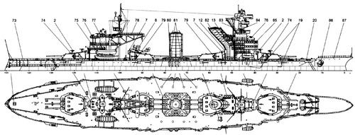 Russia - Oktyabrskaya Revolyutsiya [Battleship] (1936)