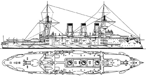 Russia - Oslyabya (Battleship) (1901)
