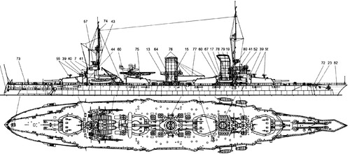Russia - Parizhskaya Kommuna [Battleship] (1930)