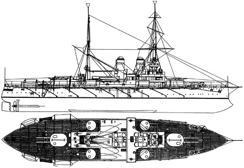 Russia - Rostislav (Battleship) (1913)