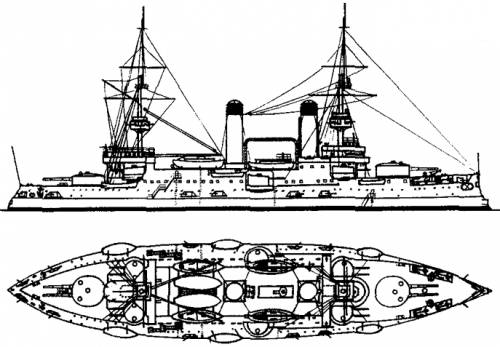 Russia Tsesarevich (Battleship) (1903)