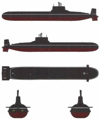 Russian Navy Typhoon Class submarine
