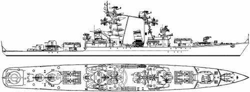 USSR Admiral Golovko (Kinda Class Project 58 Missile Cruiser) (1981)