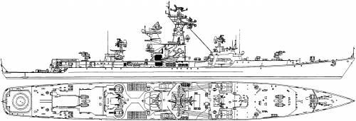 USSR Admiral Zozulya (Kresta I Class Project Missile Cruiser) (1964)