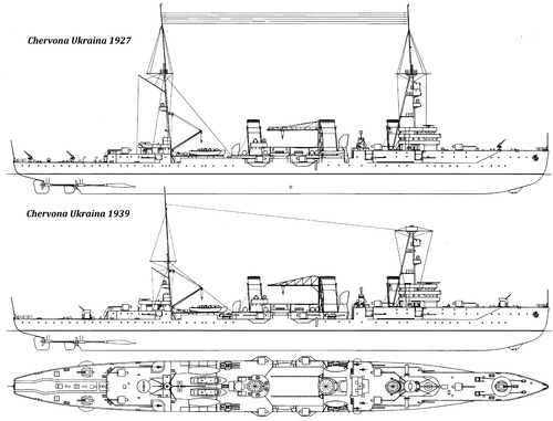 USSR Chervona Ukraina (Admiral Nakhimov-class Light Cruiser)