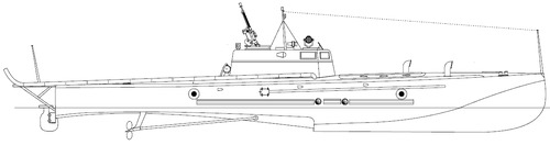 USSR Gant-5 (Series 10 G-5 Project 256 Motor Torpedo Boat)
