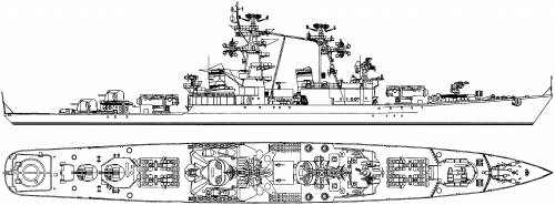 USSR Grozny (Kinda Class Project 58 Missile Cruiser) (1962)