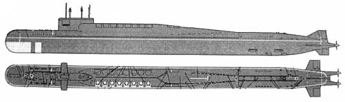 USSR K-407 Novomoskovsk Delta IV (Submarine)