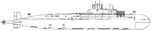 USSR K-525 Arkhangelsk (Oscar I class Project 949 Granit SSGN)
