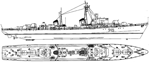 USSR Krechet Project 42 Kola-class Guard Ship (1958)