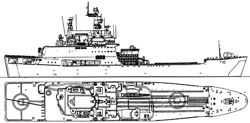 USSR Mitrofan Moskalenko Project 1174 Nosorog Landing Ship
