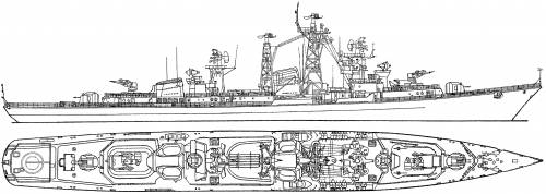 USSR Obraztsovy (Kashin Class Project 61 Destroyer) (1965)