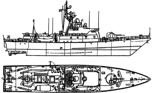 USSR Project 1041.0 Svetlyak class Border Patrol Boat