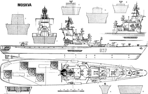 USSR Project 1123 Moskva Kondor-class Anti-Submarine Cruiser