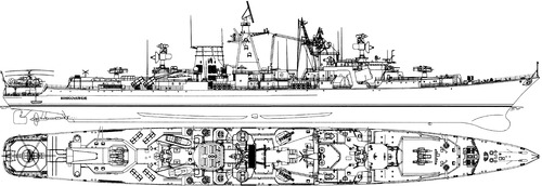 USSR Project 1134B Nikolayev Berkut B Kara-class Cruiser