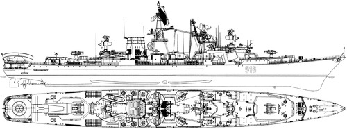 USSR Project 1134B Tashkent Berkut B Kara-class Cruiser