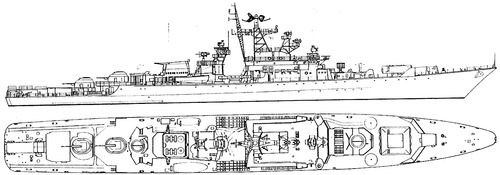 USSR Project 1135 Burevestnik class Krivak-II Frigate