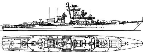USSR Project 1135M Burevestnik class Krivak-III Frigate