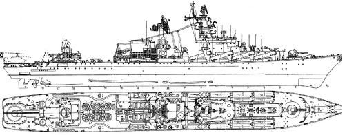 USSR Project 1164 Varyag Slava (Atlant-class Cruiser)