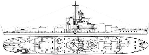 USSR Project 1190 Khasan 1942 (Khasan-class River Monitor)
