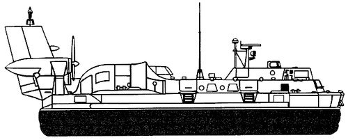 USSR Project 1205 Skat Gus-class Assault Landing Hovercraft