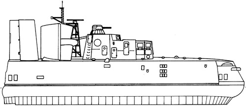 USSR Project 1206 Kalmar Lebed-class Assault Landing Hovercraft