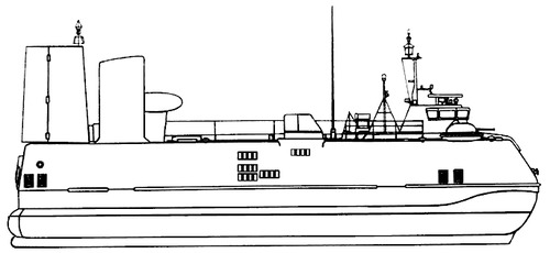 USSR Project 1206 Kalmar Lebed-class Assault Landing Hovercraft