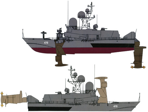USSR Project 1240 Uragan Sarancha -class Small Missile Ship MRK-5