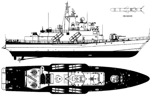 USSR Project 1241.1 Molniya Tarantul II Missile Boat