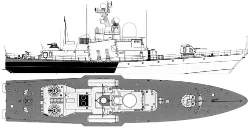 USSR Project 1241.1 Molniya Tarantul II Missile Boat (1998)
