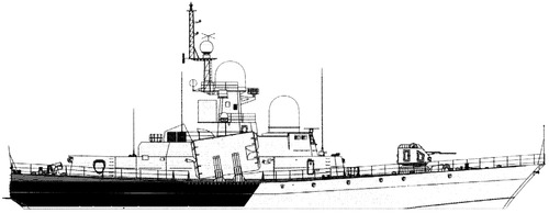 USSR Project 1241.1 Molniya Tarantul II MP-405 Missile Boat