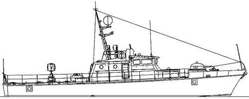USSR Project 1400 Grif Zhuk class Border Patrol Boat