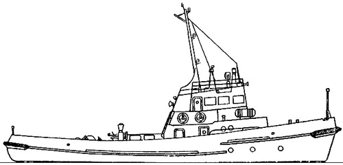 USSR Project 1496 Karadag Harbour Tugboat