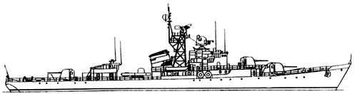 USSR Project 50 Gornostay Riga-class Frigate