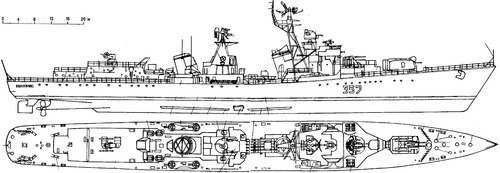 USSR Project 56 Soznatelnyy (Kotlin-class Destroyer)