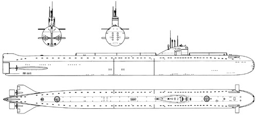 USSR Project 627 K-3 Leninsky Komsomol (November class SSN) (1958)