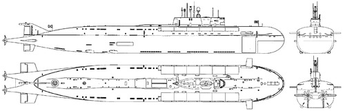 USSR Project 949A Antey Oscar II-class Submarine