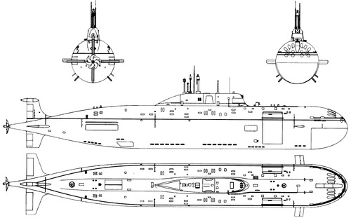 USSR Project 971M Akula III Gepard K-335 (Submarine)