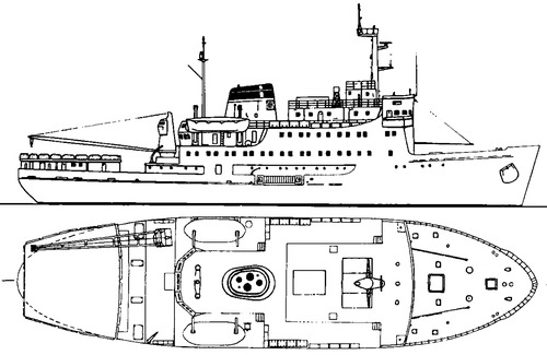 USSR Project 97B Vladimir Kavrayskiy (Hydrographic Survey Ship)