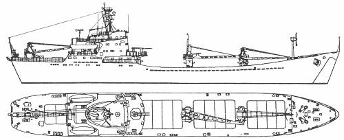 USSR Voronezhskiy Komsomolets (Alligator Class Project Landing Ship) (1964)