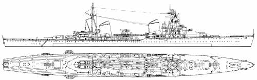 USSR Voroshilov (Kirov Class Project 26 Light Cruiser) (1943)