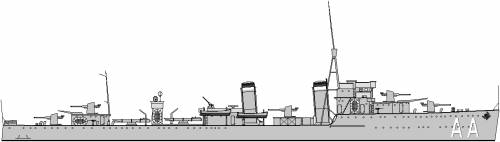 SNS Almirante Antequera (Destroyer) (1936)